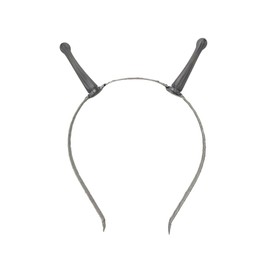 VIGUEUR Alien Antenna Headband, Space Theme Costume Hair Accessory, Party Headdress, Silver