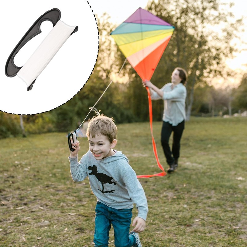 Siliget 100m Flying Kite Line, Kite String with Black Winder