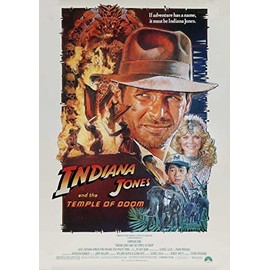Indiana Jones And The Temple Of Doom Harrison Ford Poster/Print/Picture Satin Photo Paper - A2-420mm x 594mm