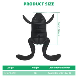 Top Water Frog Lure Bass Trout Fishing Lures Kit Set, 3cm 5G Realistic Prop Frog Soft Swimbait, Floating Bait with Weedless Hooks, 5 Colors