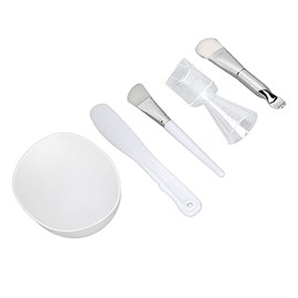 Herramienta para mascarilla facial DIY, Juego de cuencos para mezclar mascarillas faciales, Con cepillo de silicona, cepillo de cerdas suaves, tazón p