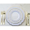 OCCASIONS 360 Pcs set (60 guest) Wedding Disposable Plastic Plate
