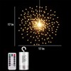 PXBNIUYA 200LED Hanging Sphere Lights, Battery Operated Starburst Lights, 8