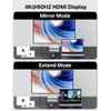 USB C Hub,7 in 1 USB C to HDMI Splitter,4K@60HZ