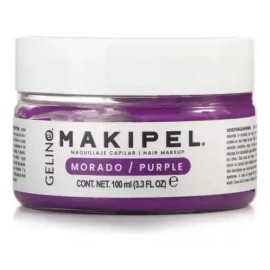 Gelino Makipel Morado 100ml - Maquillaje Temporal Para El Cabello