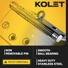 KOLET Ball Bearing Door Hinges, 4 x 4 Inches Black