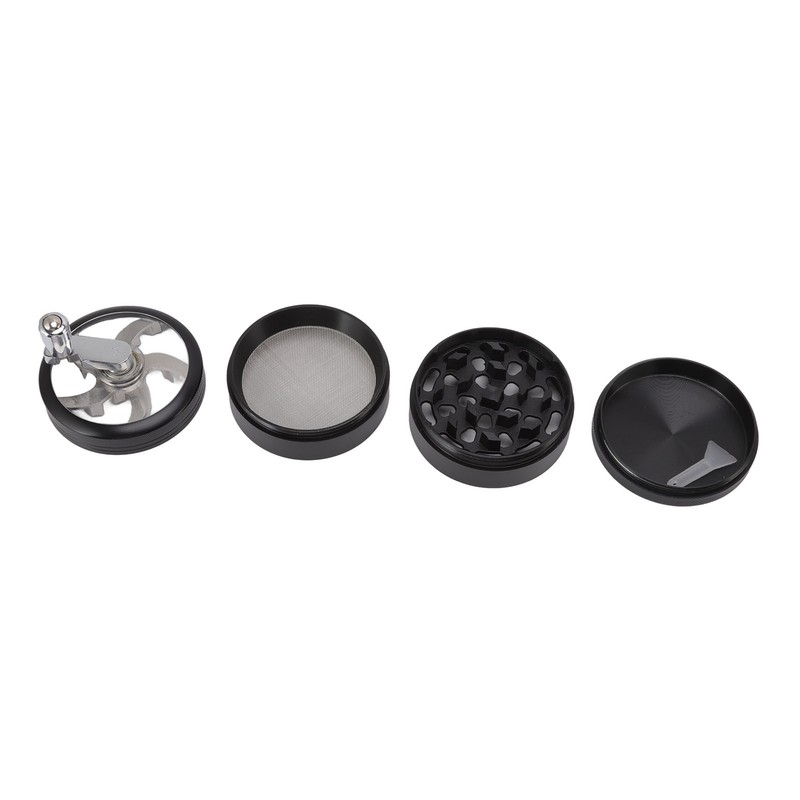 4 Layers Hand Crank Spices Grinder Zinc Alloy 60mm Manual