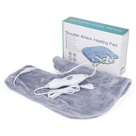Heating Shoulder Pad 3 Levels Hot Compress Stress Relief Coral Fleece Auto Off Washable LCD Controller Heating Wrap EU Plug