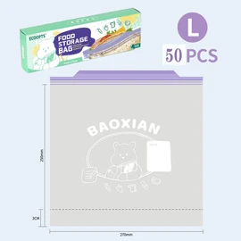 100×Zip Gallon Freezer Bags | Ultra Strong Food Storage Bags with Double Zip | Airtight, Leakproof, BPA Free Plastic Food Bags (25 * 27 cm)