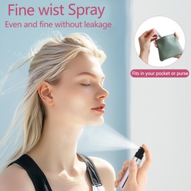 Portable Mini Refillable Perfume Atomizer Bottle, Travel Size Refillable Perfume Refill Bottle - Perfume Atomizer Refillables, Scent Pump Case, Small Perfume Spray 4 Pcs Pack of 5 ml