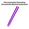 CashBeat 5A Maple Wood Drumsticks, Non-Slip Grip, Classic Purple Drum