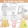EOGRFW Pack of 50 Hanger Clips, Strong Finger Clips, Finger
