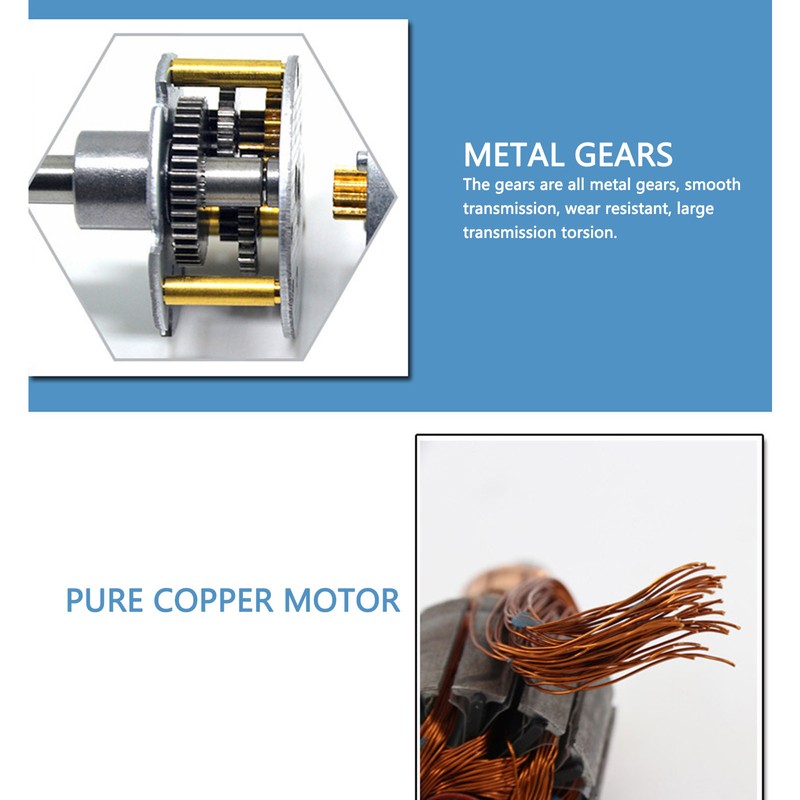 DC Gear Motor Electric Micro Speed Reduction Geared Motor with
