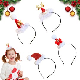 Christmas Headband, Pack of 4 Christmas Hair Accessories, Reindeer Headband, Headpiece Christmas, Christmas Costume Accessories, Christmas Decorations, Christmas Decoration, Christmas Photo Booth