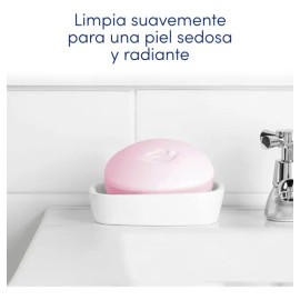 Dove Jabón en Barra Delicious Care Leche de Coco y Jazmín para una piel suave y radiante con 1/4 de crema humectante 4 x 90 g