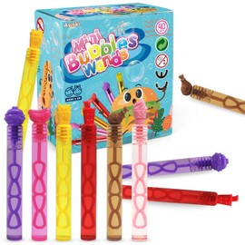 40 Pack Bubble Wands, Soda Burger Ice Cream Chips Mini Bubble Wands for Party Favors, Toys for Girls Boys Kids Toddler Adults, Party Bag Stuffers Goodie Bag Filler, Classroom Prizes