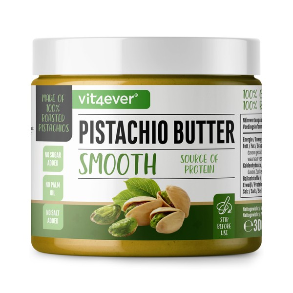 Pistachio Butter - 300 g Natural Pistachio Cream without Additives