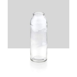 Serene Spaces Living Set of 6 Clear Glass Bud Vases – Ideal for Centerpieces at Weddings and Events – 6.25” Tall & 2” Diameter – Elegant Flower Vases for Home Decor