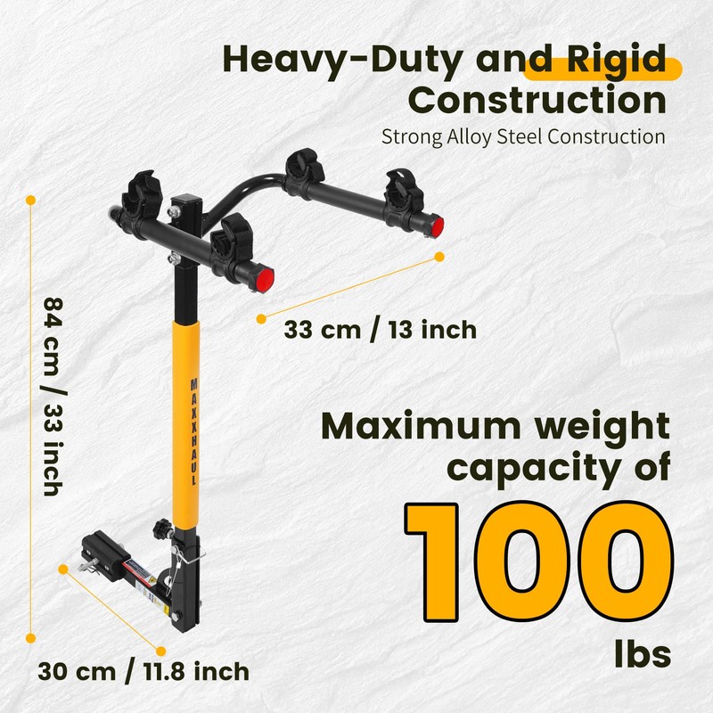 MaxxHaul 50025 Hitch Mount 2 Bike Rack For Cars, Trucks,