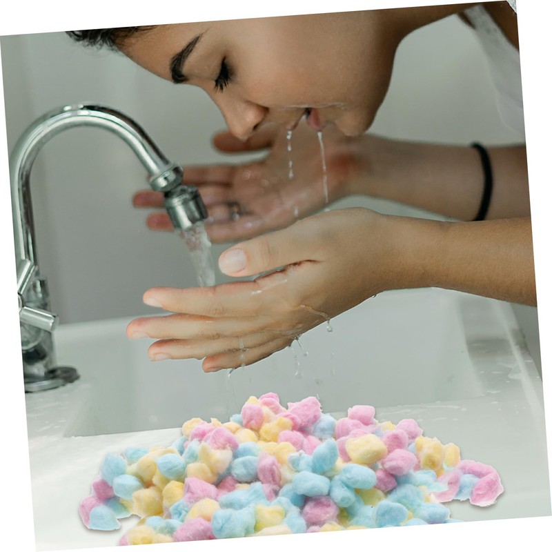 NOLITOY Cotton Balls Non-irritating Face Makeup Cleaning Soft Absorbent for