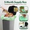 AIRNEX Compostable Kitchen Trash Bags 13 Gal - Cornstrarch Leakproof