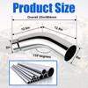 Floshine Diesel Exhaust Elbow Tip, Side Exit Exhaust Tip, chromed