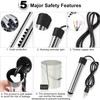 Immersion Water Heater 2Pack, Portable Electric 304 Stainless Heaters with