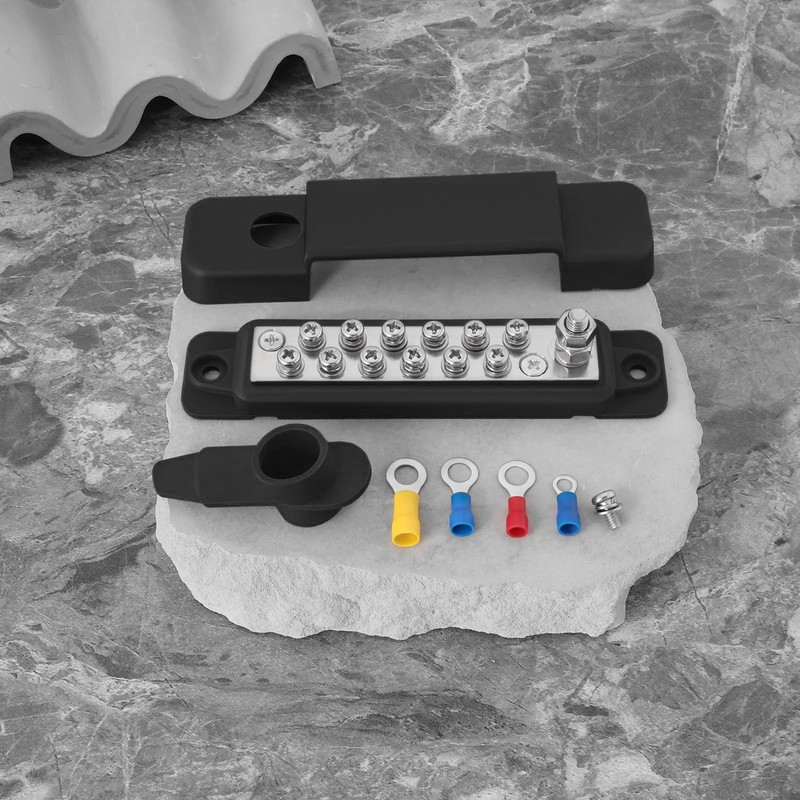 VGOL 12 Point Busbar Power Distribution Block 12V 180A High