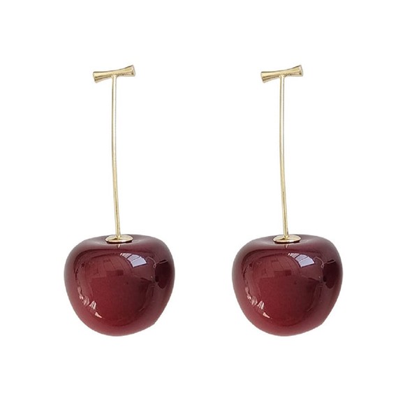 Cherry Earrings for Women, Cute Fruit Cherry Earrings for Girls,