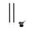 EUYKQNOI 2 Pieces Magic Wand Magic Wand Black Plastic Magic