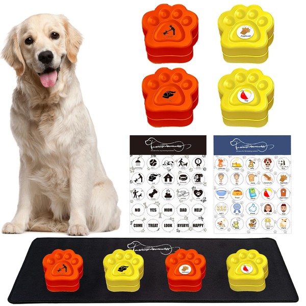 BUYVIKAY Dog Buttons, Colourful Dog Buttons, Talking Dog Buttons, Pet
