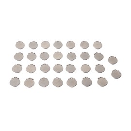 30pcs Metal Round Pacifier Clips for Toddler Rust Prevention Electroplated Stainless Steel Suspender Clips for Teething