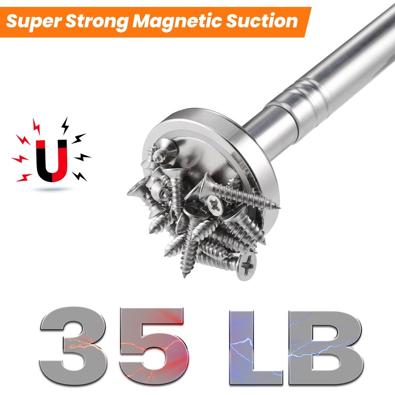 Fentar Telescopic Magnetic Pickup Tool, Heavy Duty Telescopic Magnet 35LB