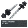 SKIR'CO (Pack of 50) Painted Roofing Screws 4.8 x 50