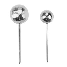 300pcs Round Head Pin,Sewing Weddings Corsage Dressmaking Pearl Head Pin, Straight Quilting Ball Pins Fixed Marking Practical Tool(Silver)