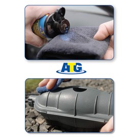 ATG Kunststoffpflege transparent | Kunststoff-Tiefenpfleger | Gummipflege | Cockpitpflege | Kunststoffreiniger für das Auto | Intensive Farbauffrischung | Innenraumreiniger außen & innen 250ml