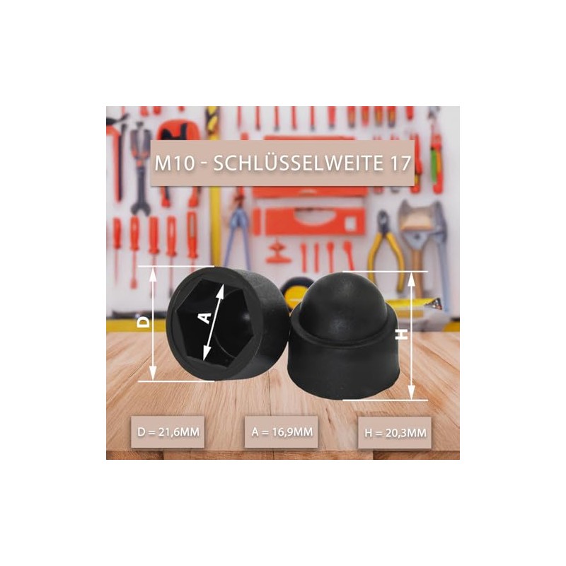 20 x Cover Caps for Screws | Screw Cover Black