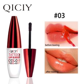 【Purchase over $9.9 get a gift】Gloss Peel Off Lip Tint, Wipe-On Colour Lipsticks, Tattoo Lip Glaze, Matte High Pigment Long Wear Waterproof - Lipgloss Makeup Flawless:_#03
