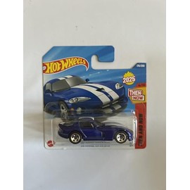 Hot Wheels 1:64 Scale Vehicle Play or Display Car Collection Gift for Kids 2025 Model Choose 1 Car (HYW50, 176/250 '96 Dodge Viper GTS)
