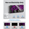 MASHI 8.4''Large Digital Wall Clock, Led Alarm Clock with Big