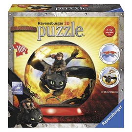 Ravensburger 12262 2 Puzzle 3D Train Your Dragon 108 pcs