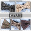 Chrome Crane NR009 Men's Bowtie, Bowtie, Wool, Checked, Stylish, Business