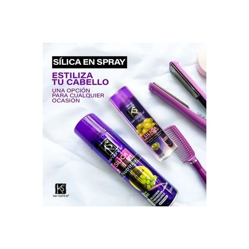 Kerashine Uva Sílica Gotas 170ml + Spray300ml - 3 Piezas
