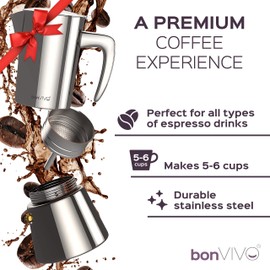 BonVivo Intenca Stainless Steel Espresso Maker