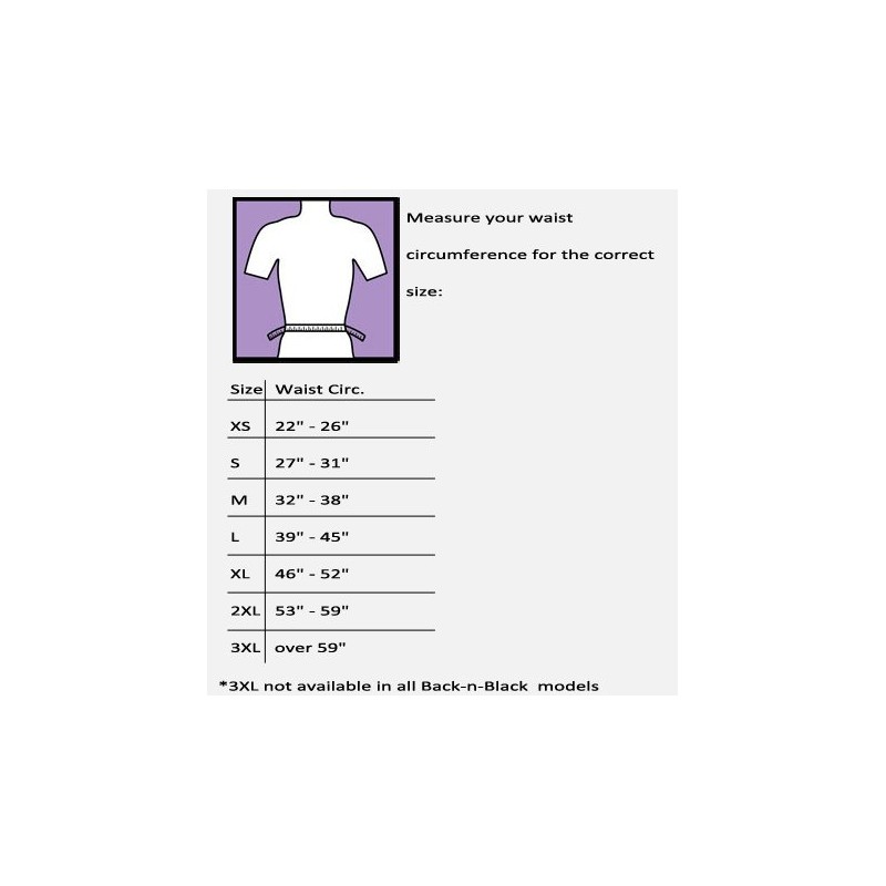 Med Spec Back-n-Black with Dual Panels, Small, 27-31"