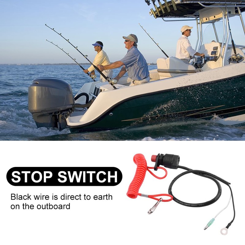 Boat Engine Motor Kill Stop Switch,Outboard Engine Ignition Emergency Kill