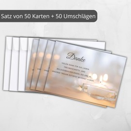 roxisha 50 White Cards and Envelopes for Confessions of Funeral Symptoms | Sympathy Cards for Deaths, Funerals and Funerals | Matte Quality Paper in Postcard Format (14.8 x 10.5 cm)