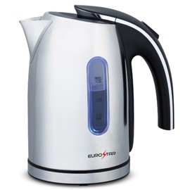 EUROSTAR EKS12SS 1.2L Electric Kettle, Silver