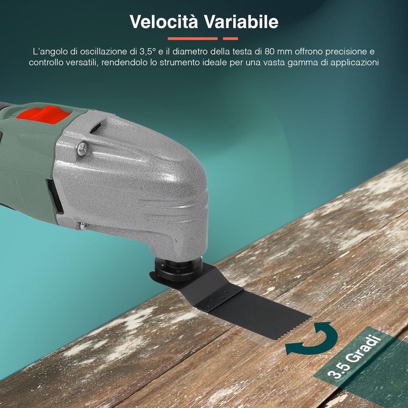 Avilia 300W Oscillating Precision Multi Tool with 9 Accessories -