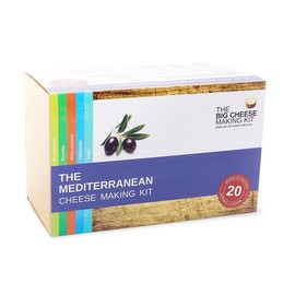 The Mediterranean Cheese Making Kit | Make 5 Easy Vegetarian and Gluten-Free Cheeses Perfect Foodie Gift | Fast, Fresh Homemade Cheese | Includes A Recipe Book and Ingredients, 740g